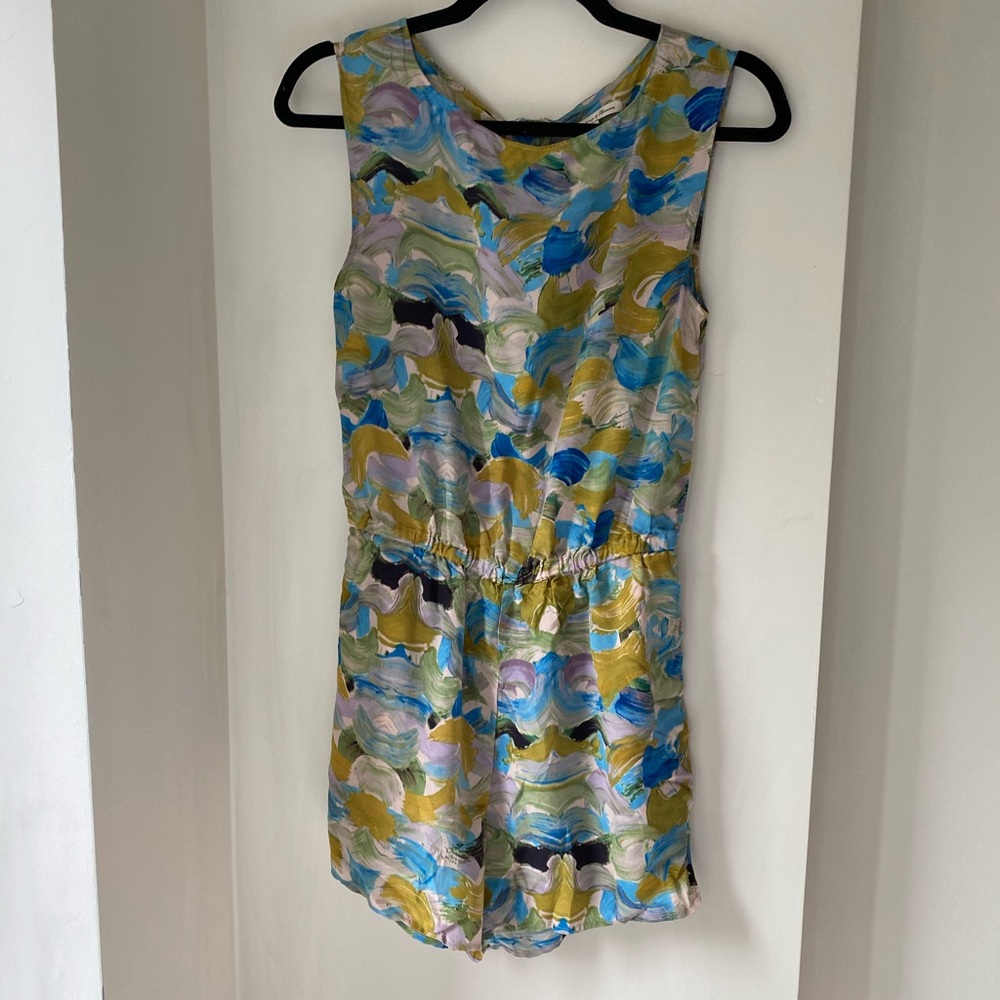 Madewell Broadway & Broome Silk Romper